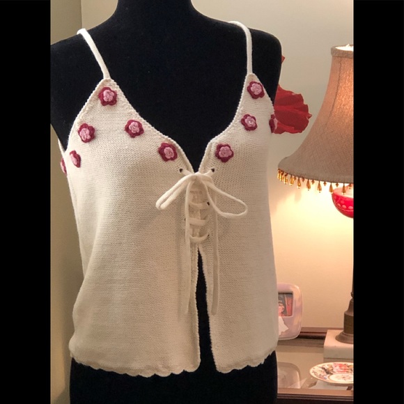 Newport News Tops - Newport News Easy Style Ramie Cotton Crop Top